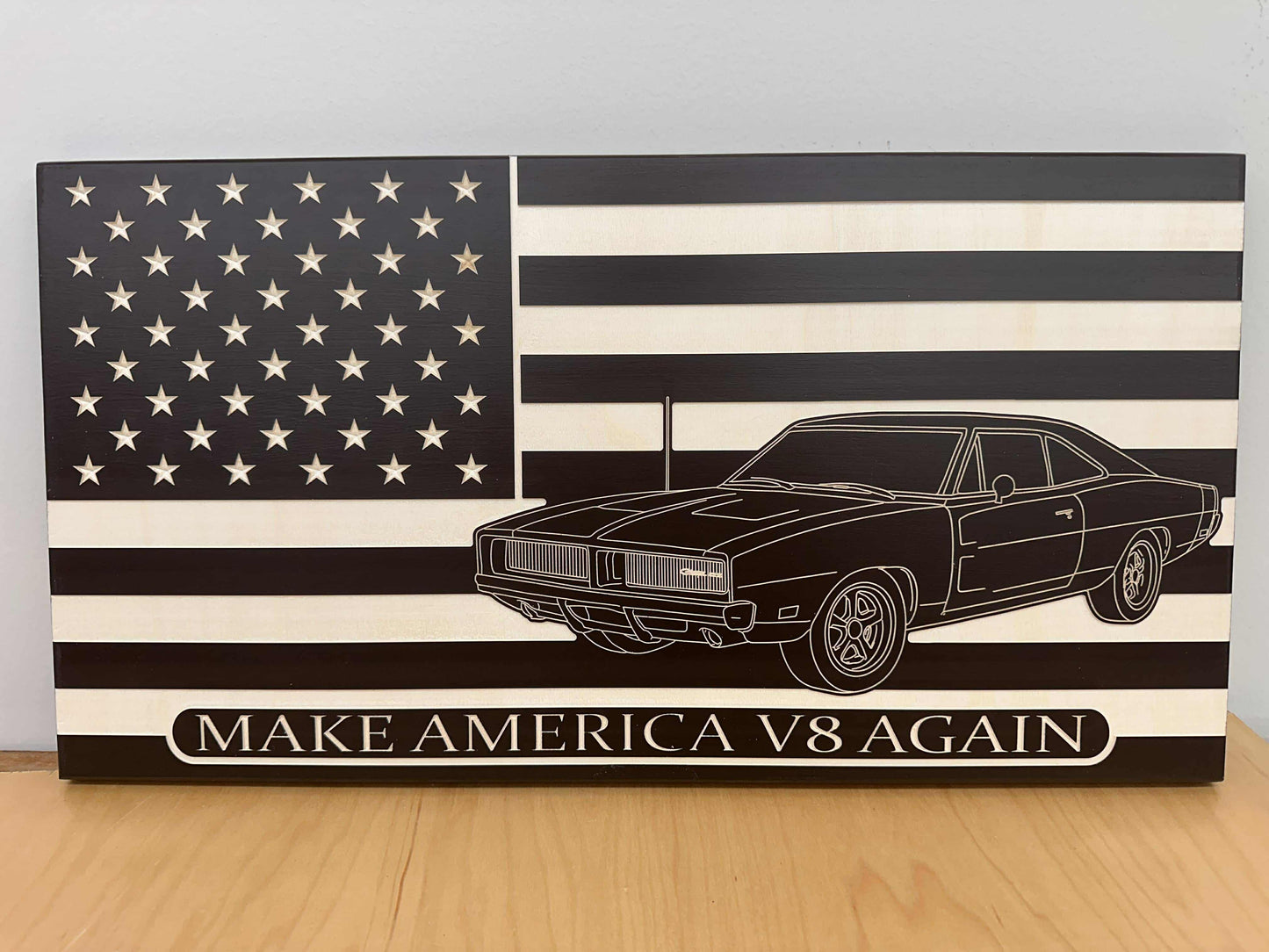 "Your Car Here" American Flag