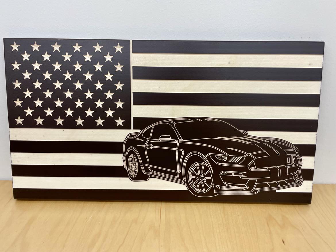 2016-2020 GT350 Mustang Flag