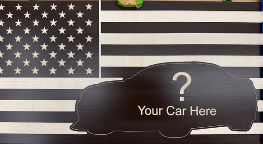 "Your Car Here" American Flag